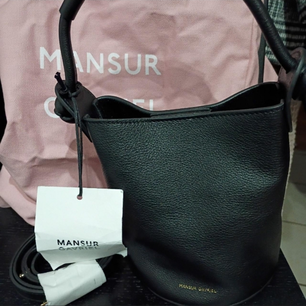 AUTHENTIC NWT Mansur Gavriel Mini-Mini Fortuna Bucket Bag - Picture 2 of 8